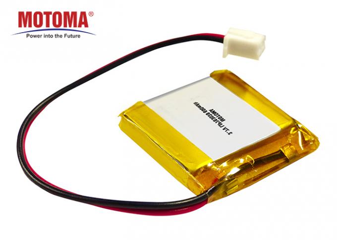 편평한 Lipo Motoma 건전지, 광부 램프를 위한 리튬 이온 건전지 3.7 V 600mah 0